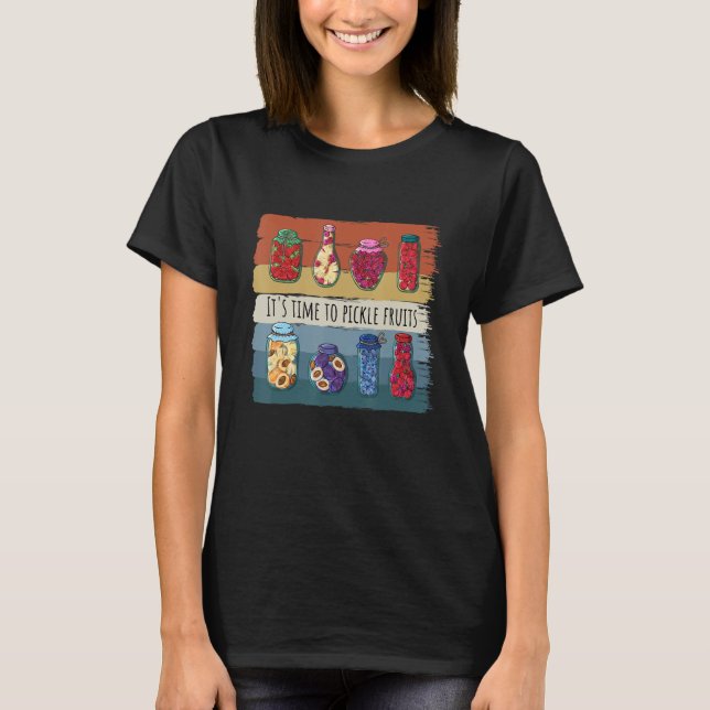 Dill Pickle Squad Green Pickles Cucumber Jar Vega T-Shirt (Vorderseite)