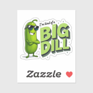 Dill Pickles Lovers Gift - Funny Cartoon Designs Aufkleber