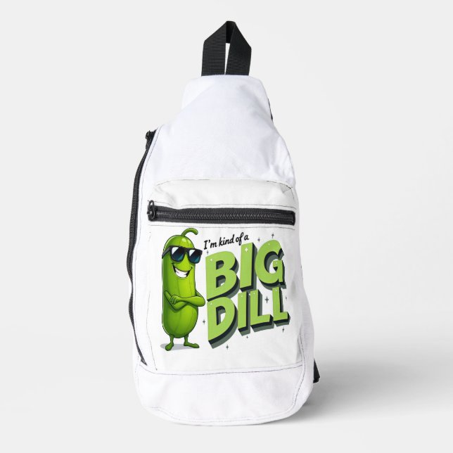 Dill Pickles Lovers Gift - Funny Cartoon Designs Crossbody Bag (Vorderseite)