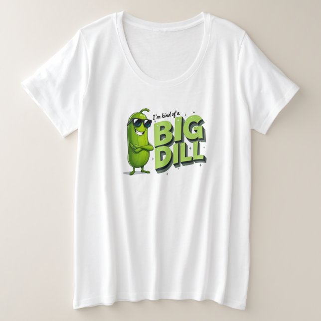 Dill Pickles Lovers Gift - Funny Cartoon Designs Große Größe T-Shirt (Design vorne)