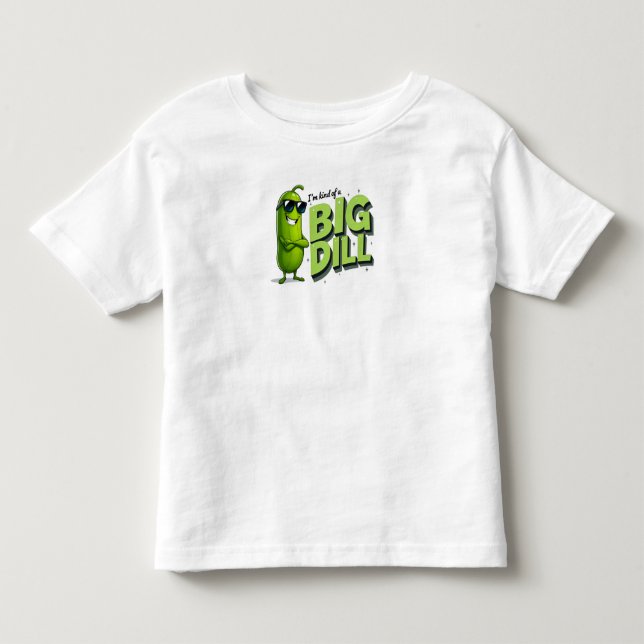 Dill Pickles Lovers Gift - Funny Cartoon Designs Kleinkind T-shirt (Vorderseite)