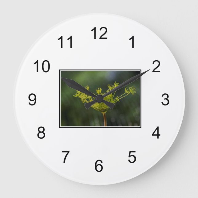 Dill weed delight große wanduhr (Vorderseite)