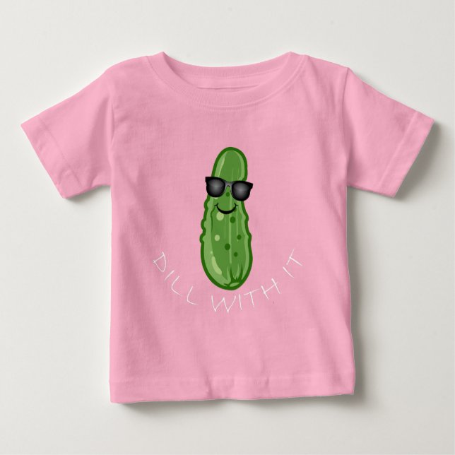 Dill With It Design - Baby Fine Jersey T-Shirt (Devant)