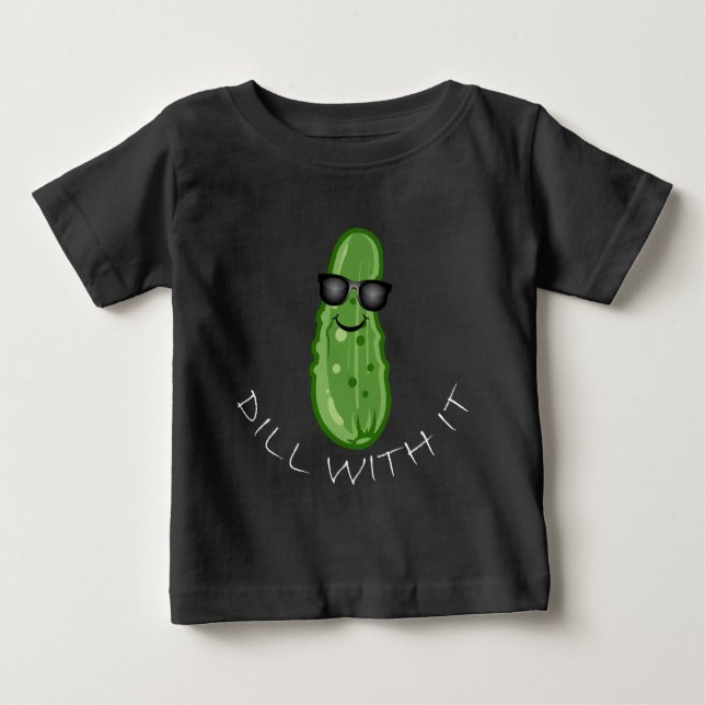 Dill With It Design - Baby Fine Jersey T-Shirt (Devant)