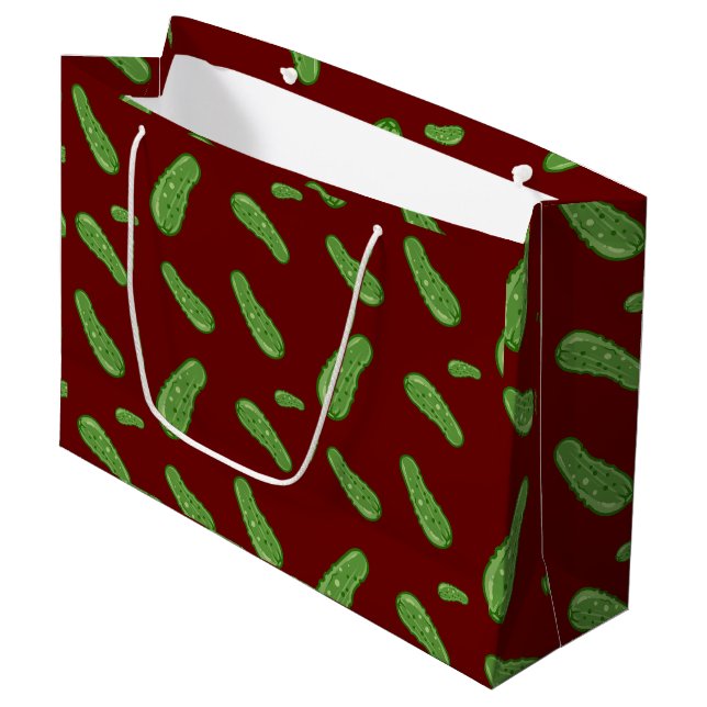 Dill with It Design - Gift Bag - Large Große Geschenktüte (Vorderseite Schrägansicht)