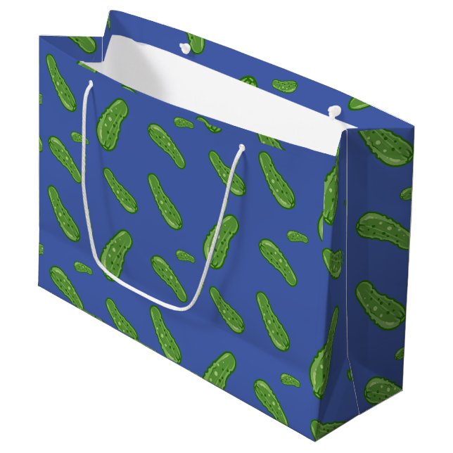 Dill with It Design - Gift Bag - Large Große Geschenktüte (Vorderseite Schrägansicht)