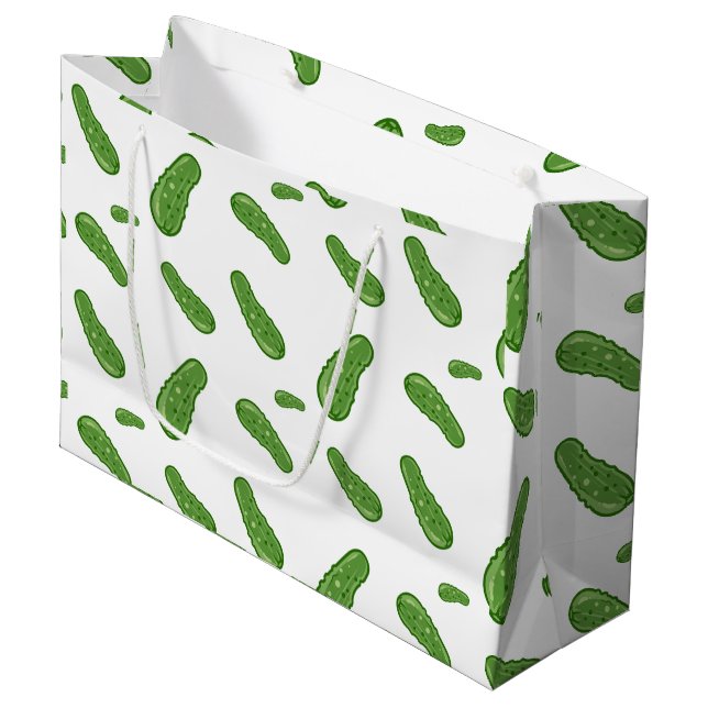 Dill with It Design - Gift Bag - Large Große Geschenktüte (Vorderseite Schrägansicht)