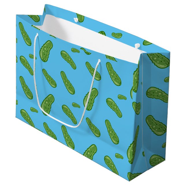 Dill with It Design - Gift Bag - Large Große Geschenktüte (Vorderseite Schrägansicht)