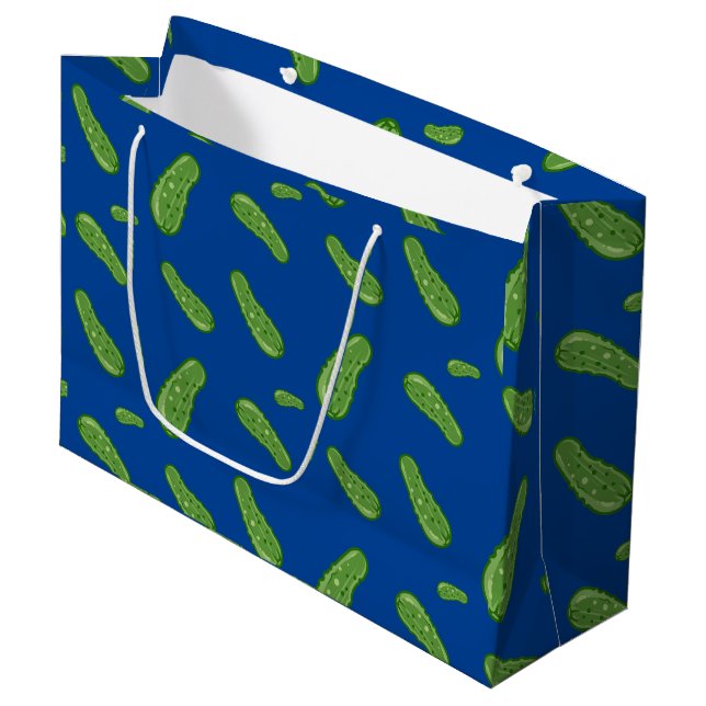 Dill with It Design - Gift Bag - Large Große Geschenktüte (Vorderseite Schrägansicht)