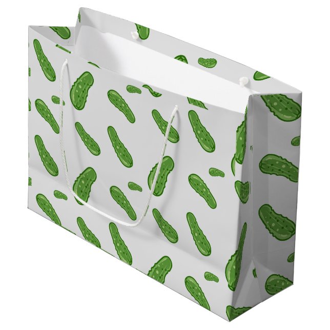 Dill with It Design - Gift Bag - Large Große Geschenktüte (Vorderseite Schrägansicht)