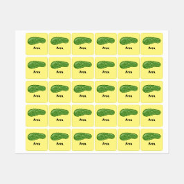 Dill with It Design - Kleines Quadrat Bekleidungse Etiketten