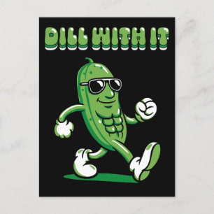 Dill with it Pickle Puff Feiertagspostkarte