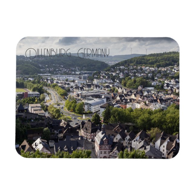 Dillenburg Abend City Deutschland Magnet (Horizontal)