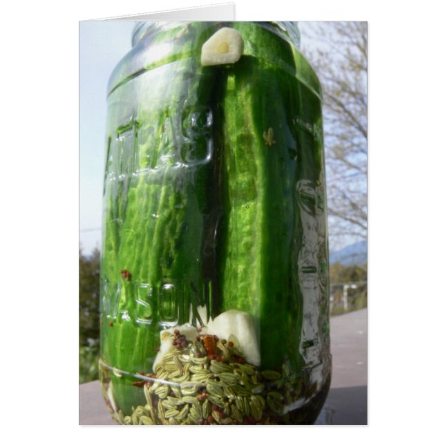 Dillgurke-Rezept-Karte (Vorne)