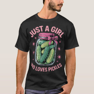 Dillgurken Einfach Ein Mädchen Das Gurken Liebt T-Shirt