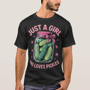 Dillgurken Einfach Ein Mädchen Das Gurken Liebt T-Shirt