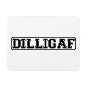 DILLIGAF - Lustige unhöfliche "tun ich schauen, Magnet