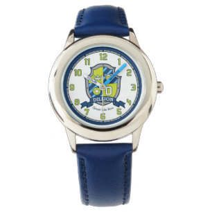 Dillion Jungenblaues Grün des Armbanduhr