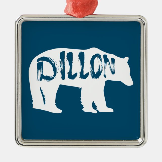 Dillon Colorado Bear Ornament Aus Metall (Vorne)