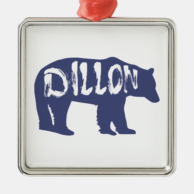 Dillon Colorado Bear Ornament Aus Metall (Vorne)
