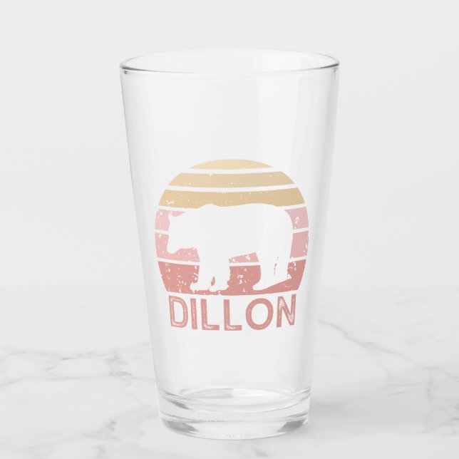 Dillon Colorado Retro Bear Glas (Vorderseite)