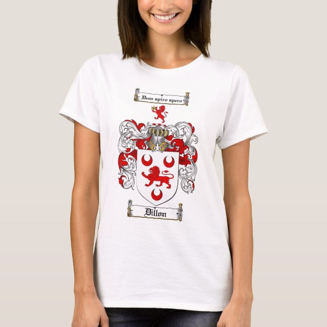 DILLON FAMILIENWAPPEN - DILLON WAPPEN T-Shirt (Vorderseite)