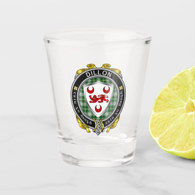 Dillon Irish Shot Glass Schnapsglas (Vorderseite)
