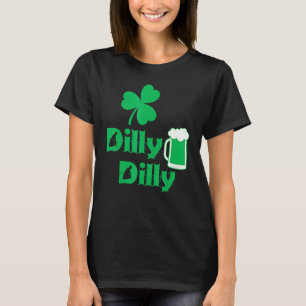 Dilly Kleeblatt Glückliches Irisches St Patrick's T-Shirt
