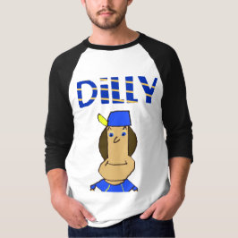Dilly Men's 3/4 Reglan Sleeve T - Shirt