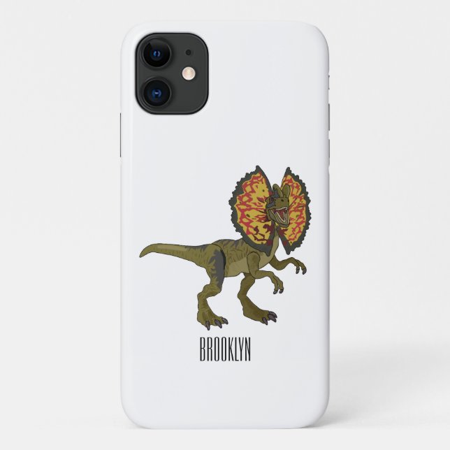 Dilophosaurus-Cartoon Case-Mate iPhone Hülle (Rückseite)