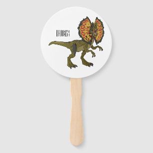Dilophosaurus-Cartoon Fächer