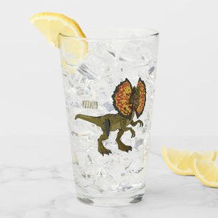 Dilophosaurus-Cartoon Glas