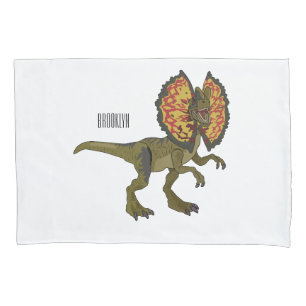 Dilophosaurus-Cartoon Kissenbezug