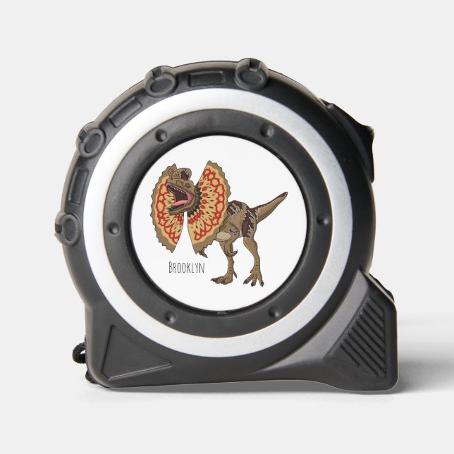 Dilophosaurus-Cartoon Maßband (Vorderseite)