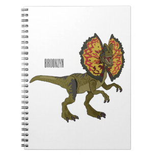 Dilophosaurus-Cartoon Notizblock
