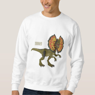 Dilophosaurus-Cartoon Sweatshirt