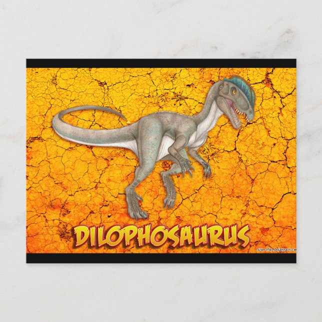 Dilophosaurus Postkarten (Vorderseite)