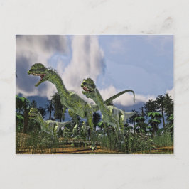 Dilophosaurus-Run Postkarte