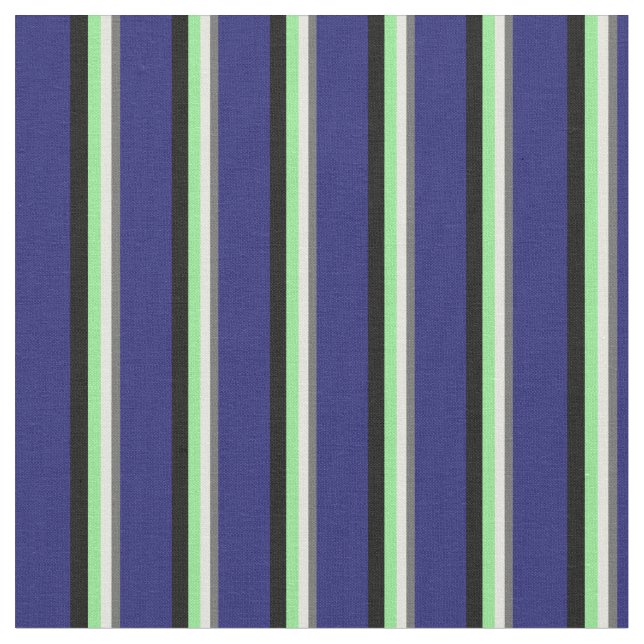 Dim Grau, Beige, Light Green, Black, Midnight Blue Stoff (Nahaufnahme)