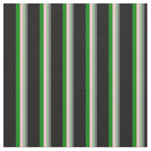 Dim Grau, Dark Sea Green, Pink, Green & Black Stoff