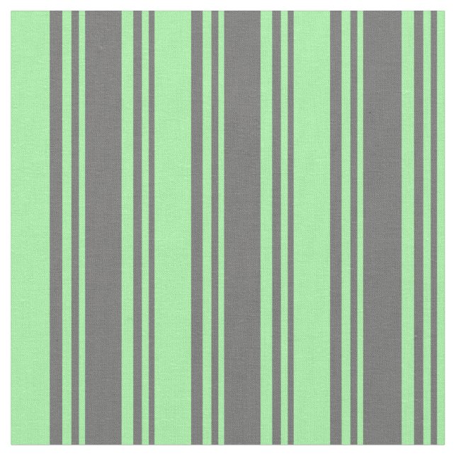 Dim Gray and Green Lined Pattern Stoff (Nahaufnahme)