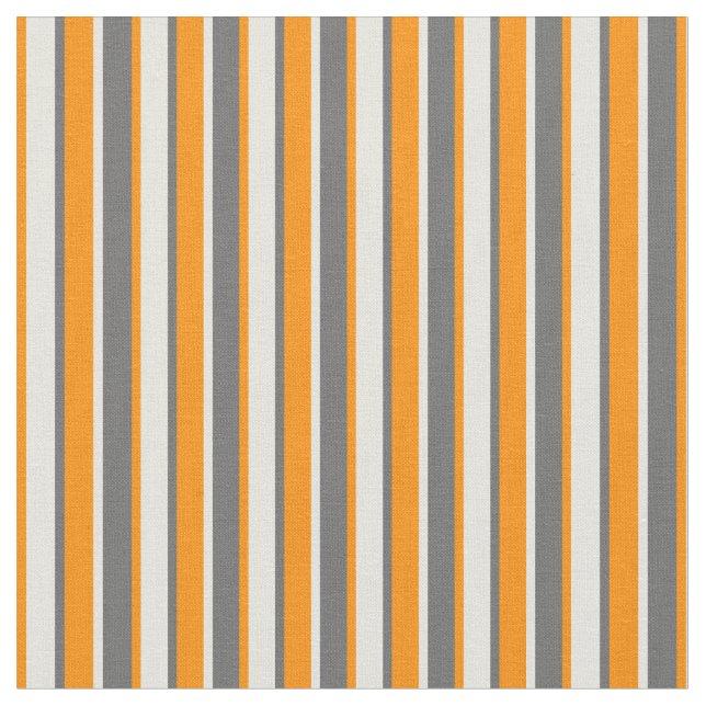 Dim Gray, Beige & Dark Orange Muster Stoff (Nahaufnahme)