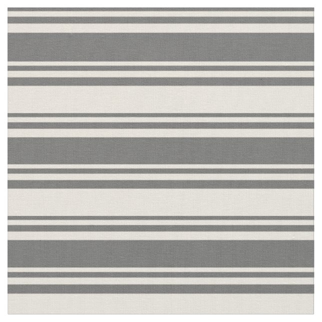 Dim Gray & Beige Farbmuster Stoff (Nahaufnahme)