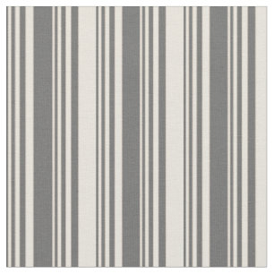 Dim Gray & Beige Streifen Muster Stoff