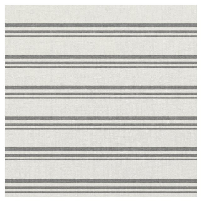Dim Gray & Beige Streifen Stoff (Nahaufnahme)