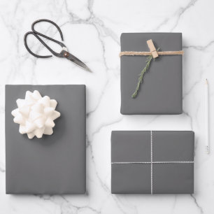 Dim Gray Geschenkpapier Set