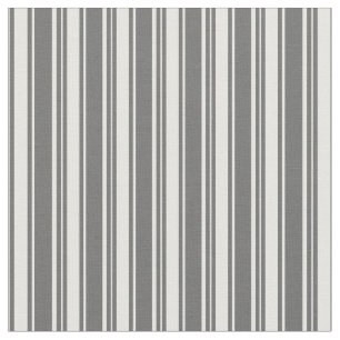 Dim Gray & Mint Creme Farbige Streifen Stoff
