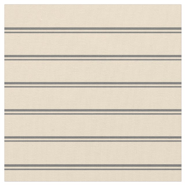 Dim Gray & Tan Stripes Muster Stoff (Nahaufnahme)