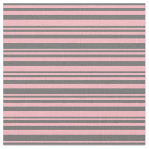 Dim Gray und Light Pink farbige Linien Stoff