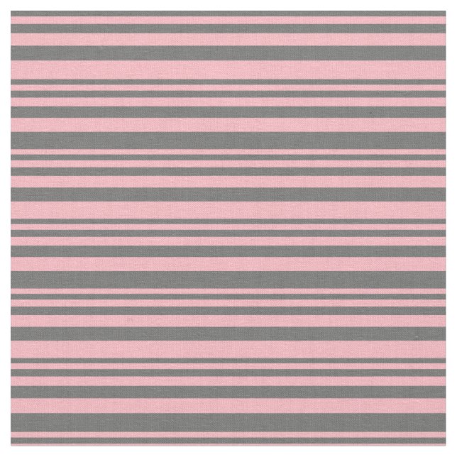 Dim Gray und Light Pink farbige Linien Stoff (Nahaufnahme)